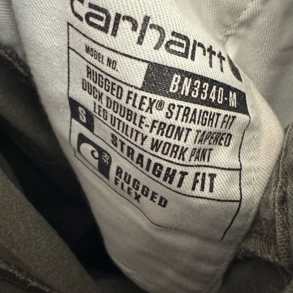 Carhartt Rugged Flex Straight Fit Duck Double Front Tapered Leg Work Pants - Picture 3 of 3